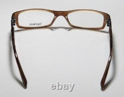 Nouvelle monture de lunettes Vera Wang V083 pour femme en plastique marron à monture complète 50-16-130 Su