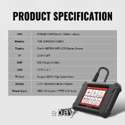 Obd2 Auto Scanner Car Diagnostic Oil Epb Reset Tool Srs Abs System Code Reader