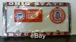 Ohio State Buckeyes License Plate Métalframe Osu Licence Officielle Camion Voiture