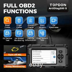 Outil de diagnostic de voiture OBD2 TOPDON AD500S 2024 pour moteur ABS SRS AT SAS EPB