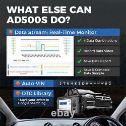 Outil de diagnostic de voiture OBD2 TOPDON AD500S 2024 pour moteur ABS SRS AT SAS EPB