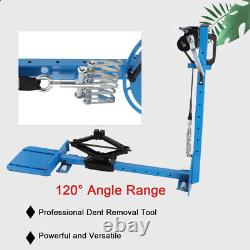 Outil de réparation de carrosserie de voiture 120° - Tireur de cadre de voiture - Outil de retrait de bosse de voiture - 154x33x92cm