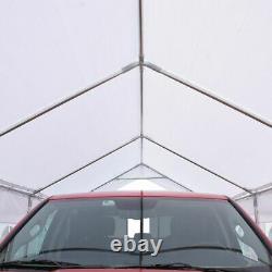 Peaktop Outdoor Shed 10x20 Heavy Duty Carport Steel Frame Car Shelter Canopy Us