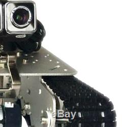 Pièces De Voiture De Châssis De Réservoir Suivies Par Voiture Intelligente De Robot De Rc Rc D'argent Avec La Caméra