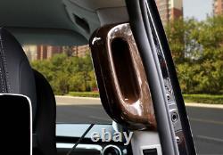 Pour Benz Classe V 2017-2020 Bande de garniture de l'accoudoir de porte intérieure de voiture en bois noir.