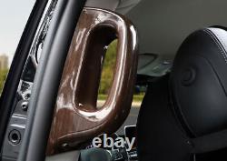 Pour Benz Classe V 2017-2020 Bande de garniture de l'accoudoir de porte intérieure de voiture en bois noir.