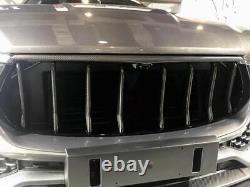 Pour Maserati Levante 2016UP Véritable Cadre de Grille Avant en Carbone Strip Vent Frame