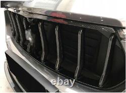 Pour Maserati Levante 2016UP Véritable Cadre de Grille Avant en Carbone Strip Vent Frame