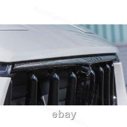 Pour Maserati Levante 2016UP Véritable Cadre de Grille Avant en Carbone Strip Vent Frame