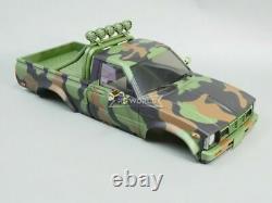 Pour Tamiya Highlift Châssis Rc Toyota Pickup Camion Corps Dur Shell Camo Fini
