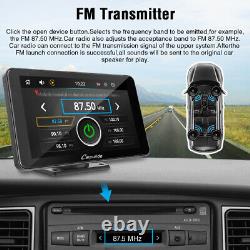 Radio de voiture portable Carpuride sans fil Apple Carplay Android Auto Multimedia AUX