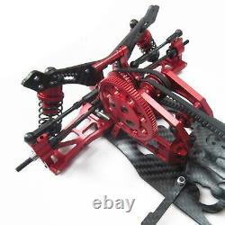 Red 1/10 Alloy & Carbon Sakura D4 Awd Ep Drift Car Frame Body Kit #kit-d4awd