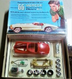 Renwal Vintage 1/24 1/25 Nouveau 1966 Mercer Slot Car Kit Châssis Box + Revell Cox