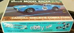 Revell 1/32 New Shelby Ford Cobra Yellow Slot Car Kit Chassis Box Ins Decals Cox