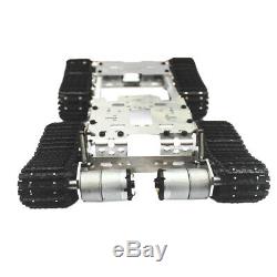 Robot Tank Car Kit Châssis Avec 4 Roues Motrices Pour Moteurs Arduino Bricolage, 15x8x3.3 Pouces