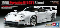 Tamiya 47443 1/10 Ep Rc Car Kit Ta03r-s Châssis Porsche 911 Gt1 1996 Rue