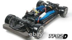 Tamiya 58584 1/10 Rc Kit Voiture Tt02-d Drift Spec Châssis Avec Moteur Sport-tuné