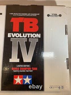 Tamiya Tb Evolution IV 4wd Shaft Drive Sur Route Rc Car Châssis Kit Nib Scellé