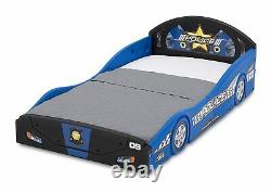 Tout-petit Bed Frame Police Car Guard Rails Kids Bedroom Furniture Boys Girls Safe
