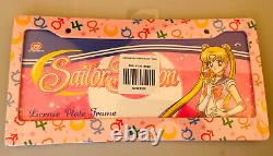 Très Rare Sailor Moon Zodiac Pink Pastel Rainbow Car License Plate Frame T.n.-o.