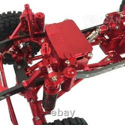 Us Stock 1/10 Red Axial Scx10 D90 Aluminium Aluminium Cadre Rc Rock Crawler Car