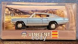 Vincent 1966 440 R/T Voiture Slot Américaine Muscle Bleue Châssis TFX T-Jet Neuf