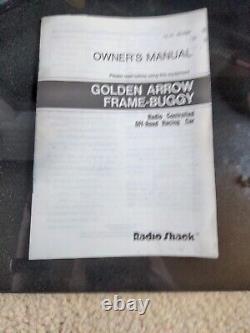 Voiture télécommandée Vintage Radio Shack Golden Arrow Frame Buggy, fonctionne 60-4070 Nouvelle batterie.
